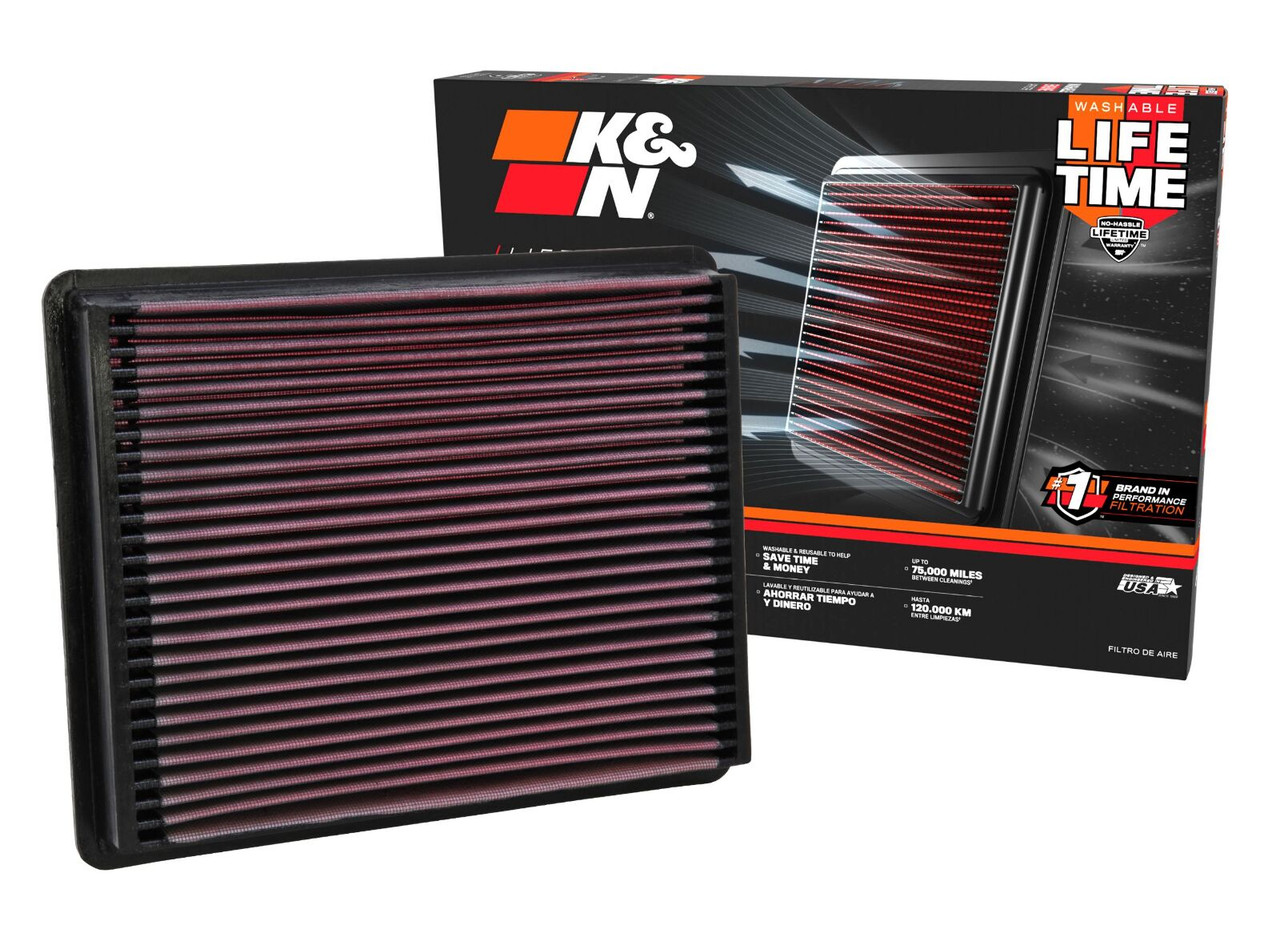 K&N 33-2135 Replacement Drop In Air Filter For 01-19 Chevy GMC 2500 3500 6.0L