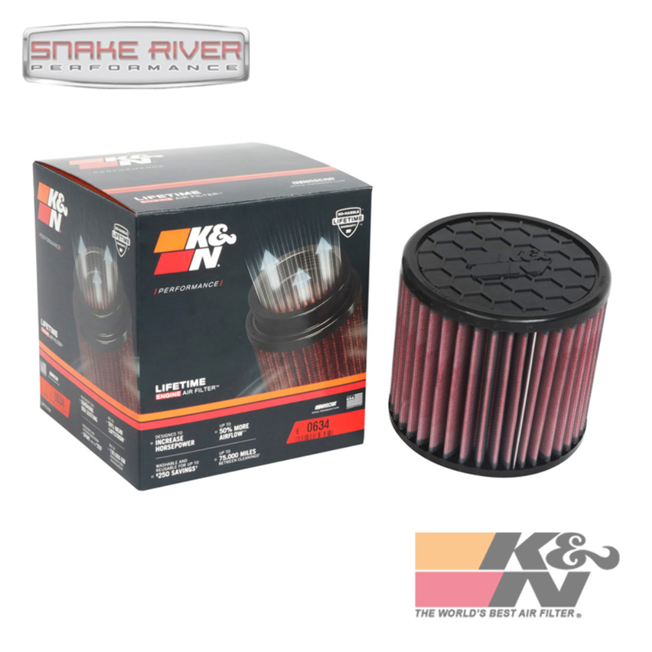 K&N E-0634 Replacement Air Filter For 2021-2025 Ford Bronco 2.3L 2.7L
