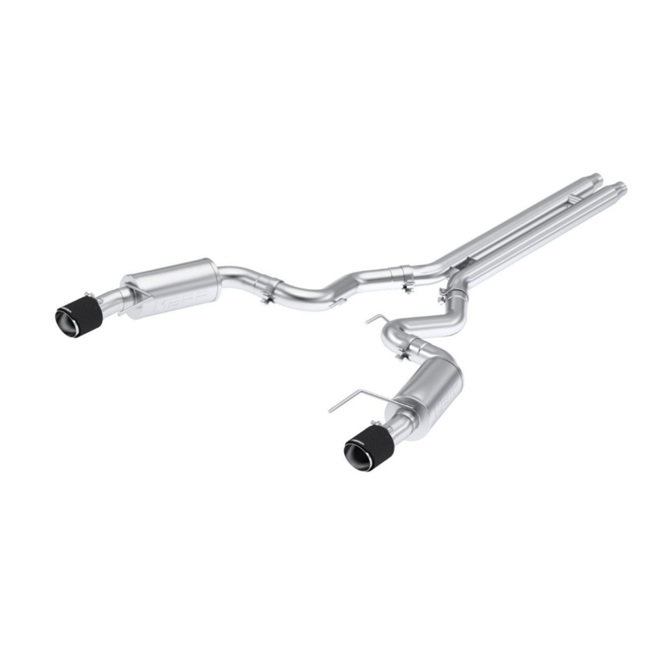 MBRP S72513CFL 3" Dual Split Rear Stainless Exhaust For 24 Mustang GT S650 5.0L