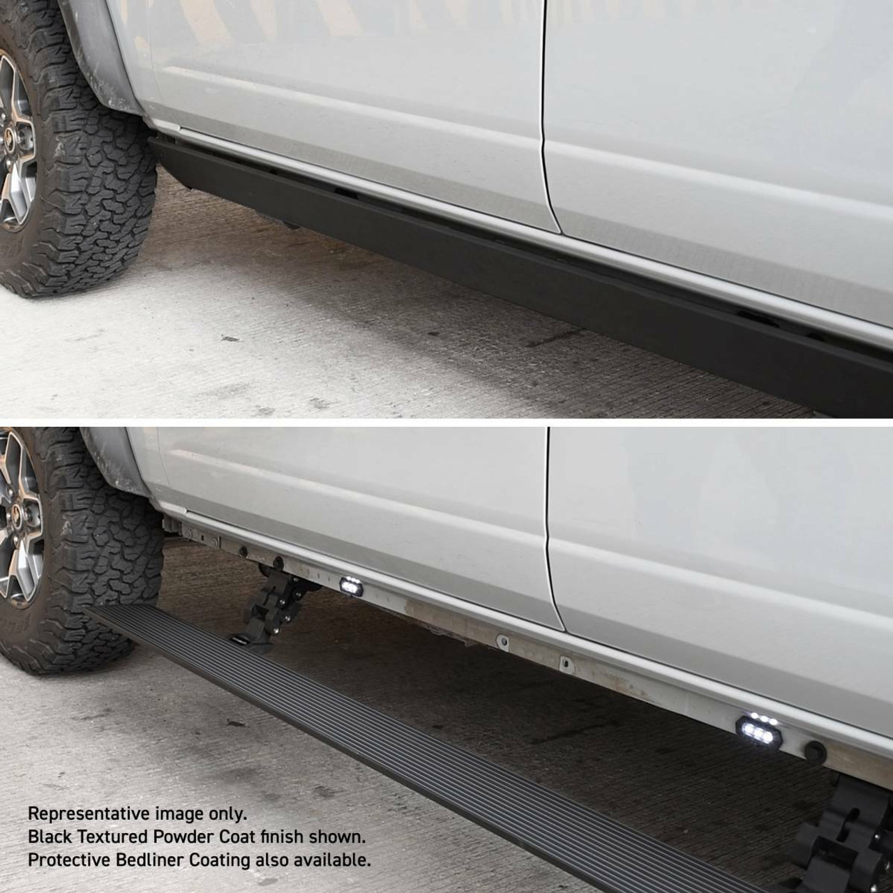 Go Rhino 20423580T E1 Electric Running Board Kit For 15-24 Chevy Colorado Canyon