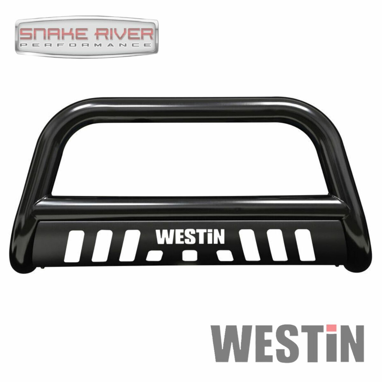 Westin 31-4025 E-Series Bull Bar Fits 2019-2024 Dodge Ram 2500 3500 Black Steel
