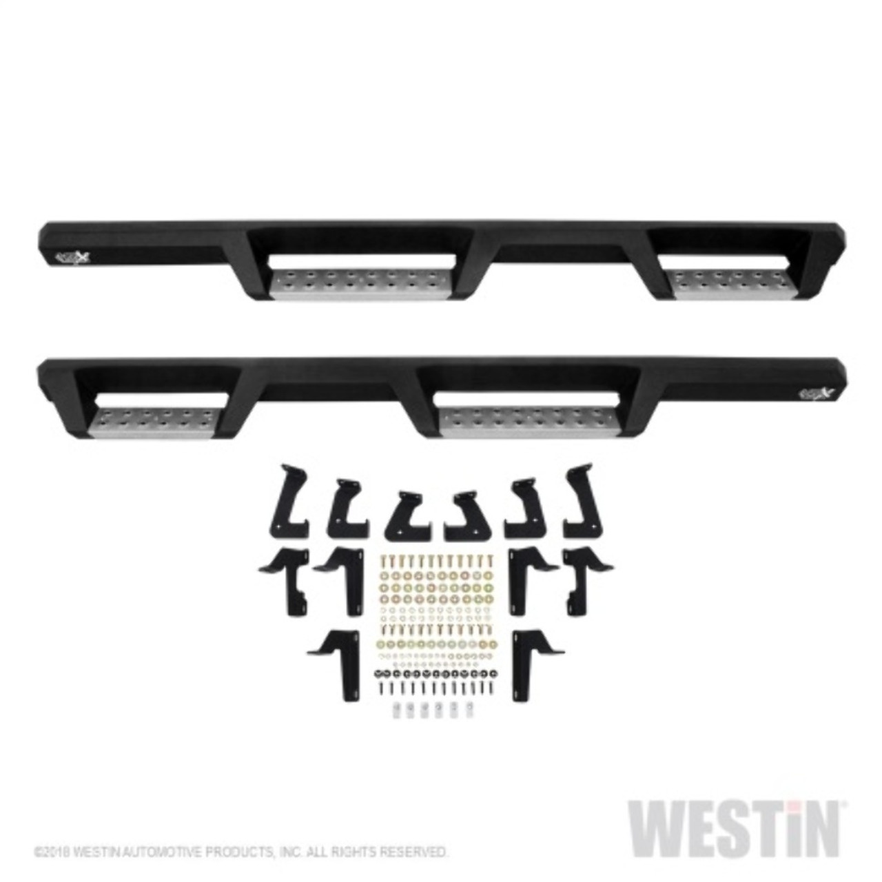 Westin 56-132952 HDX Stainless Step Nerf Bars For 07-18 Jeep Wrangler JK 4 Door