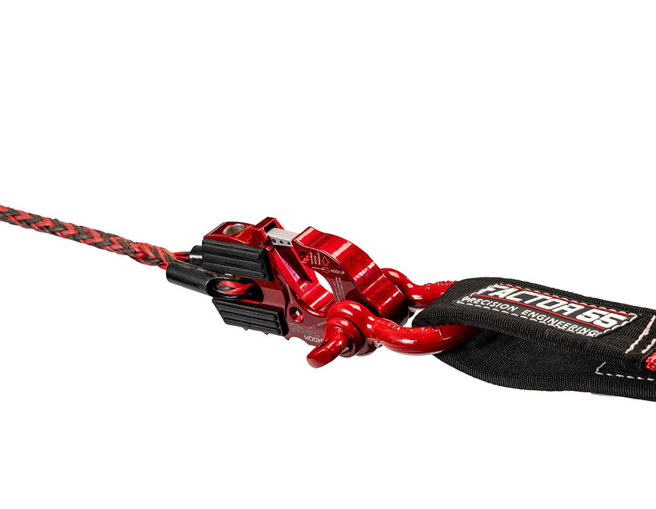 Factor 55 Ultrahook Closed System Winch Shackle Mount Orange 00250-07