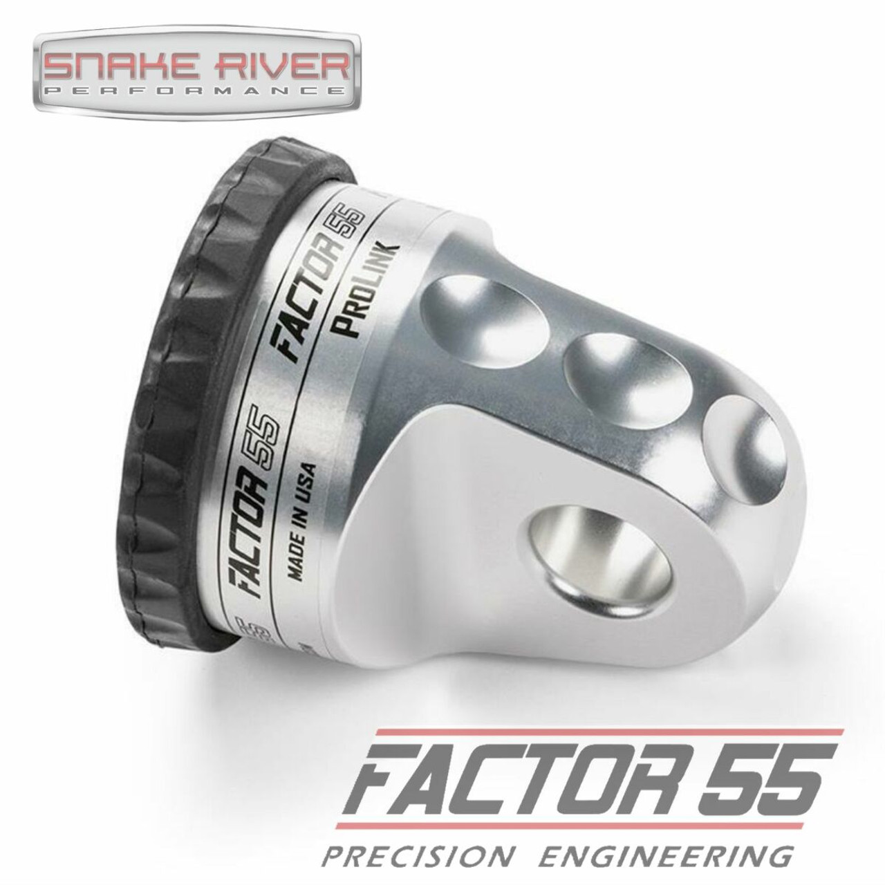 Factor 55 < 3/8" Rope Silver ProLink Winch Shackle Mount 16K LBS Load 00015-05