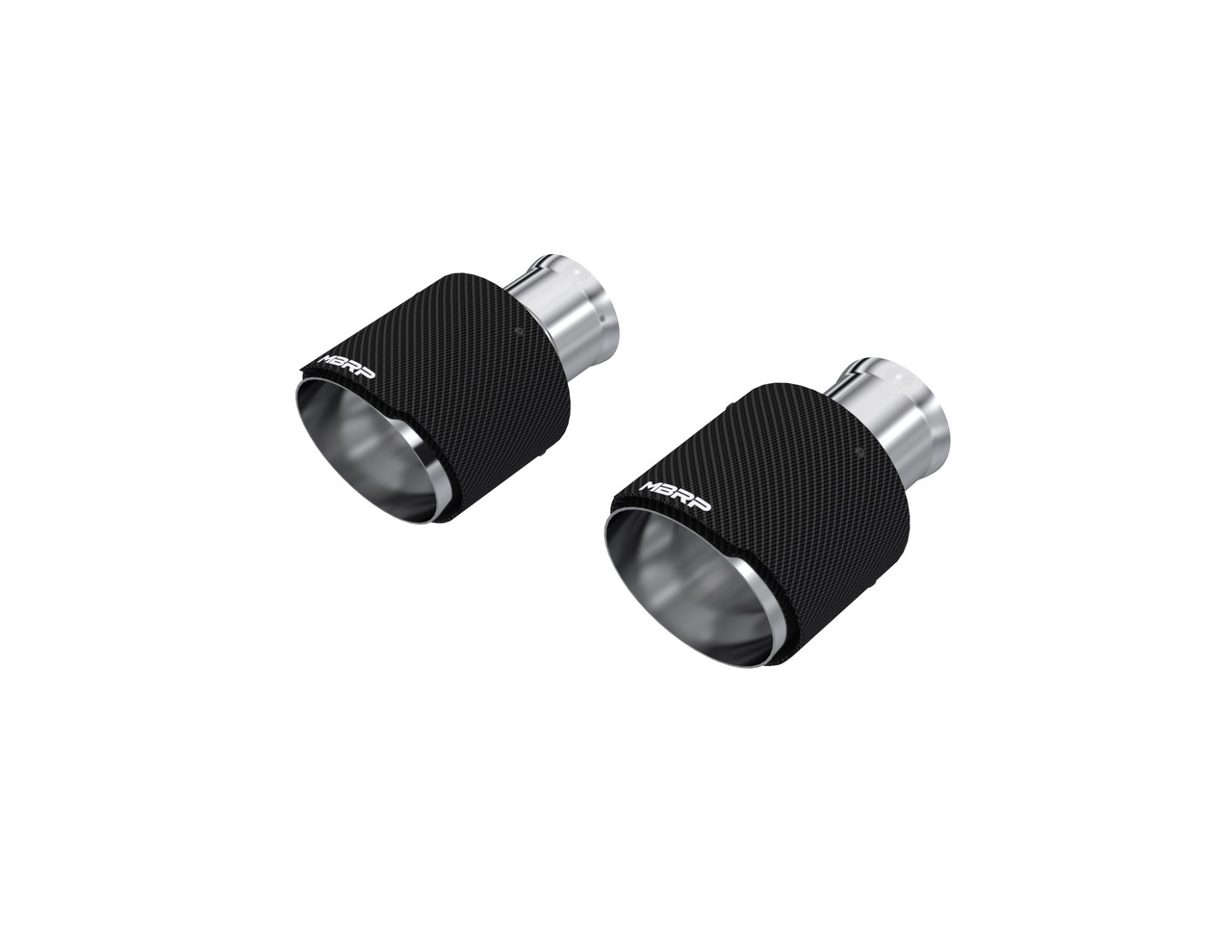 MBRP 5" Carbon Finish Dual SS Steel Exhaust Tips for 15-24 Dodge Durango Charger
