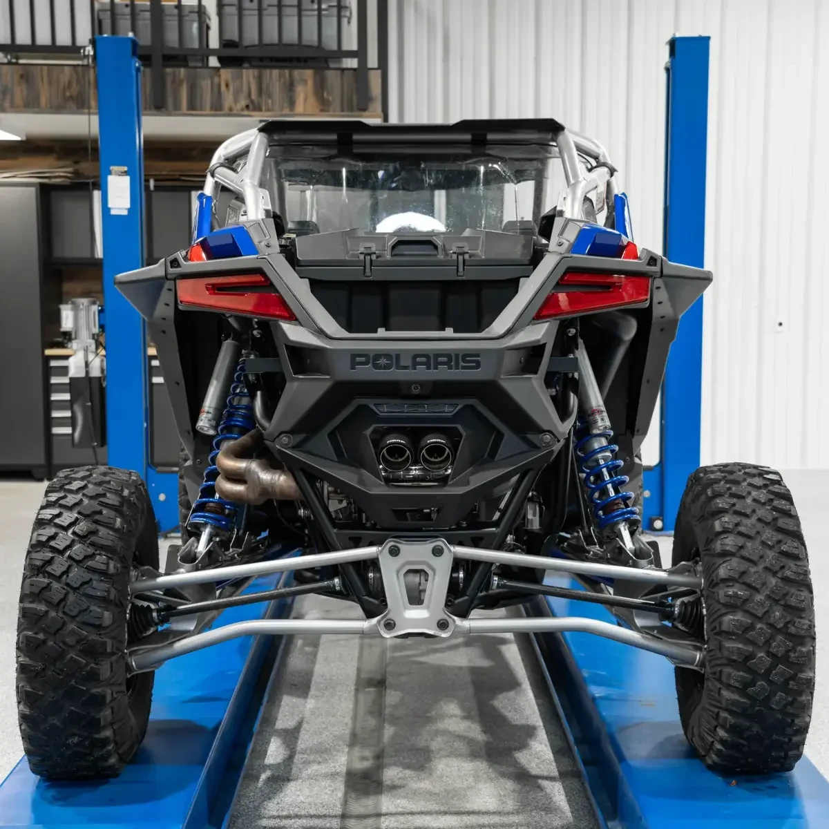 MBRP Slip on Dual Outlet Exhaust for 22-25 Polaris RZR PRO R w Carbon Fiber Tips