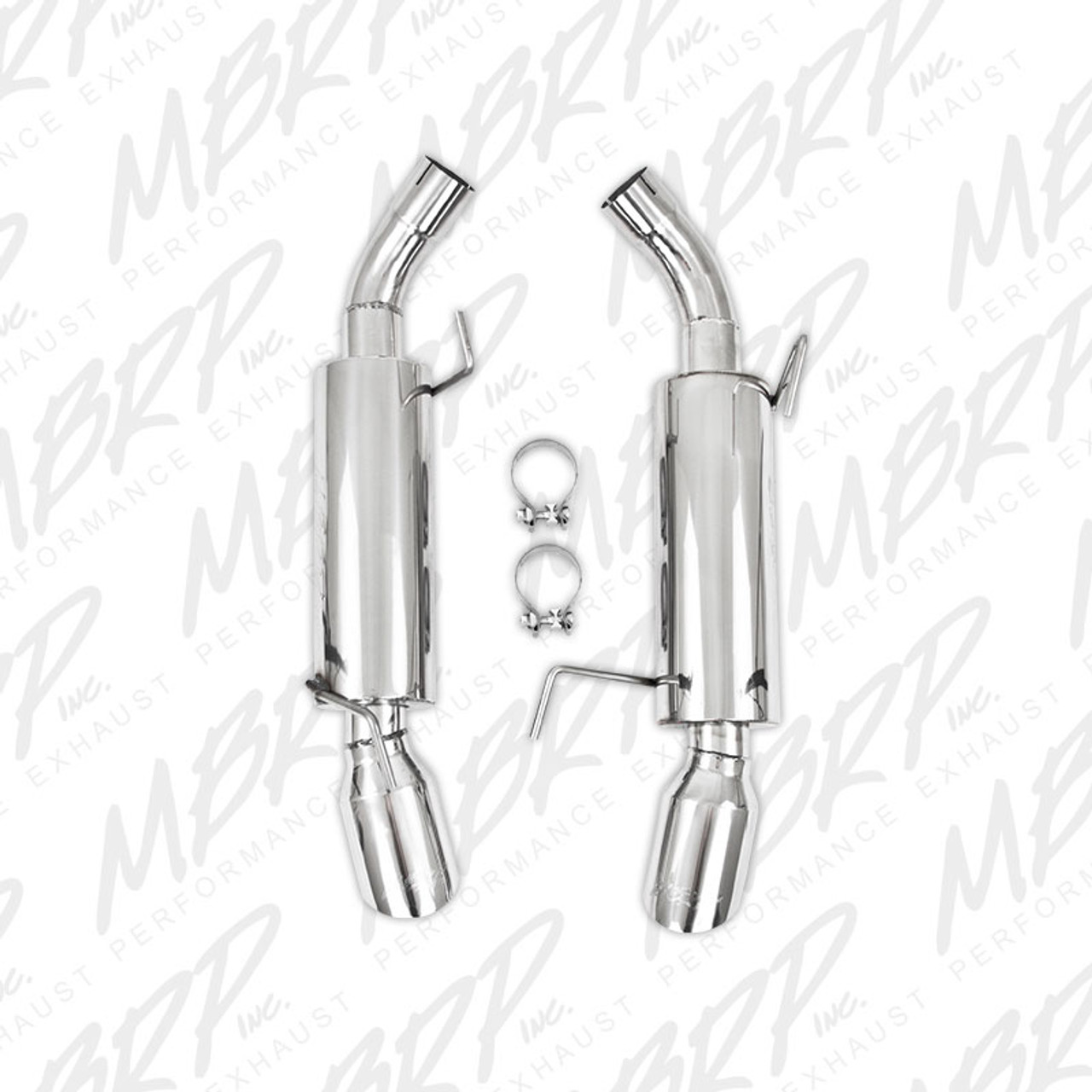 S7200304 - MBRP DUAL MUFFLER EXHAUST 2005-2010 FORD MUSTANG GT 4.6L 2007-2010 FORD SHELBY GT500