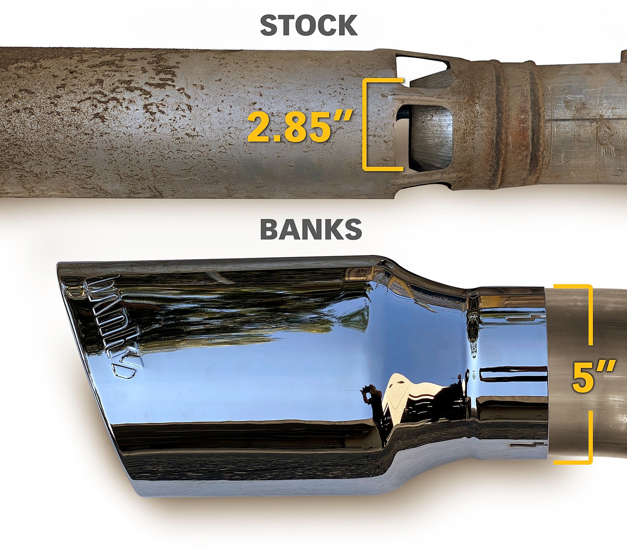 Banks 48996 Monster Exhaust System for 17-19 Chevy GMC Duramax Diesel 6.6L LP5