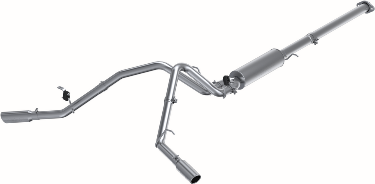 S5038AL - MBRP DUAL SIDE EXHAUST 07-08 CHEVY SILVERADO GMC SIERRA 1500 CAT BACK EXT/CR CAB