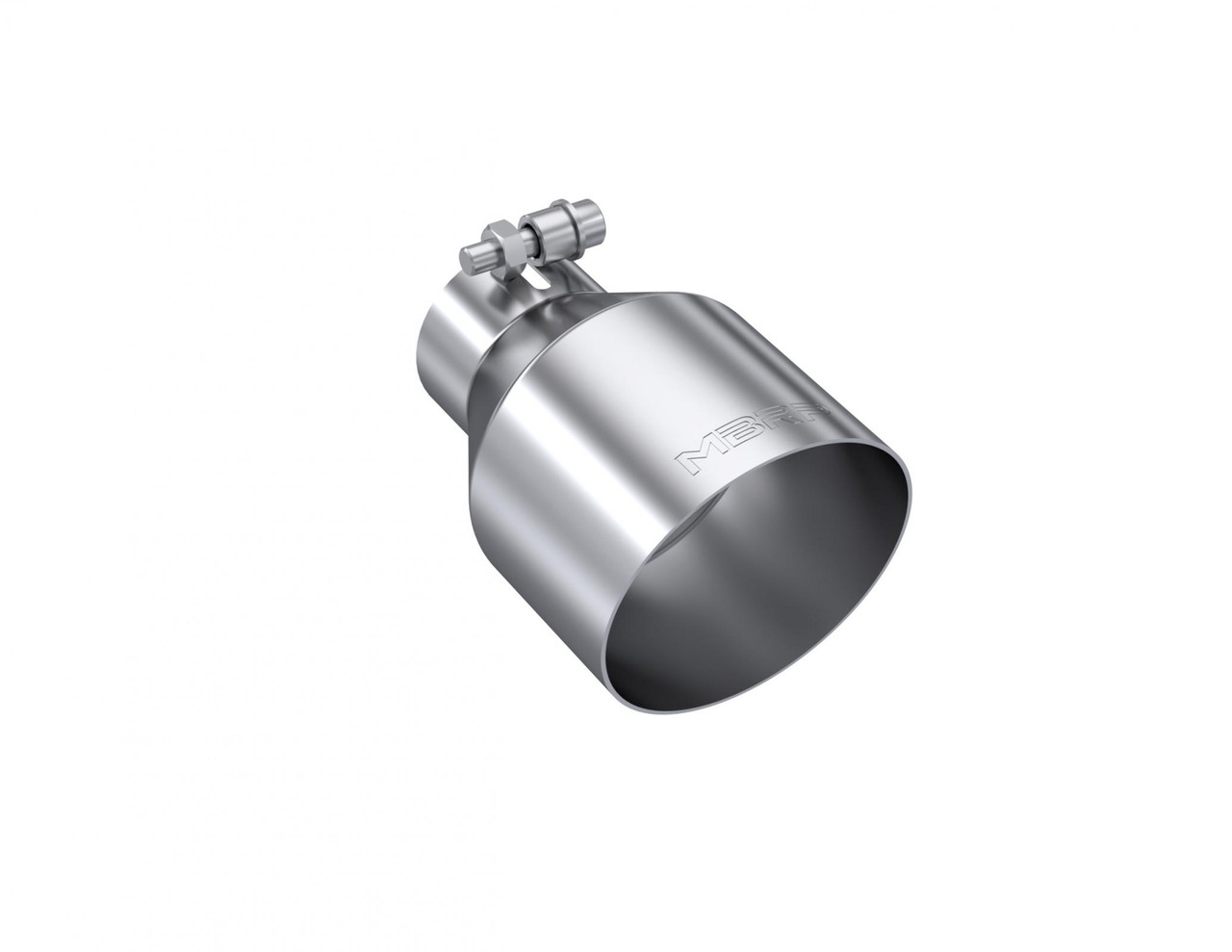 MBRP 2.5" In 4.5" Out 6.5" Long Round Angle Cut Universal Exhaust Tip T5191