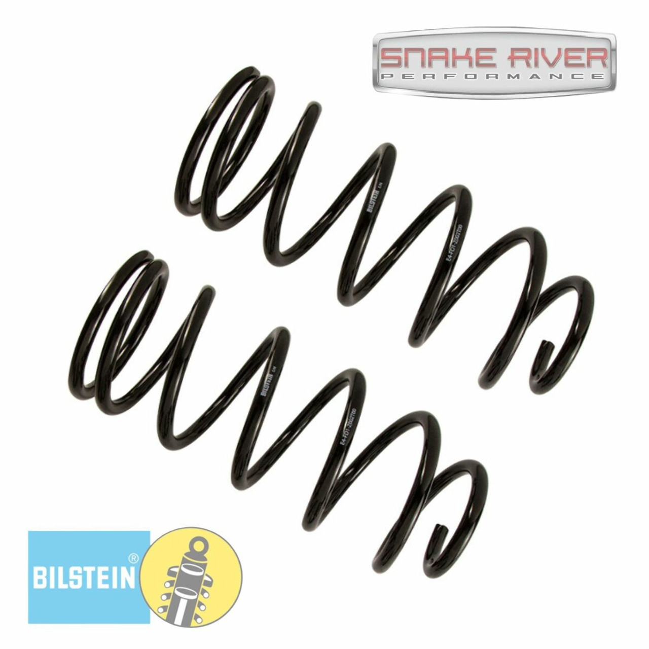 Bilstein B12 Rear Black Pair Of Coil Springs For 03-24 Toyota 4Runner 36-281817