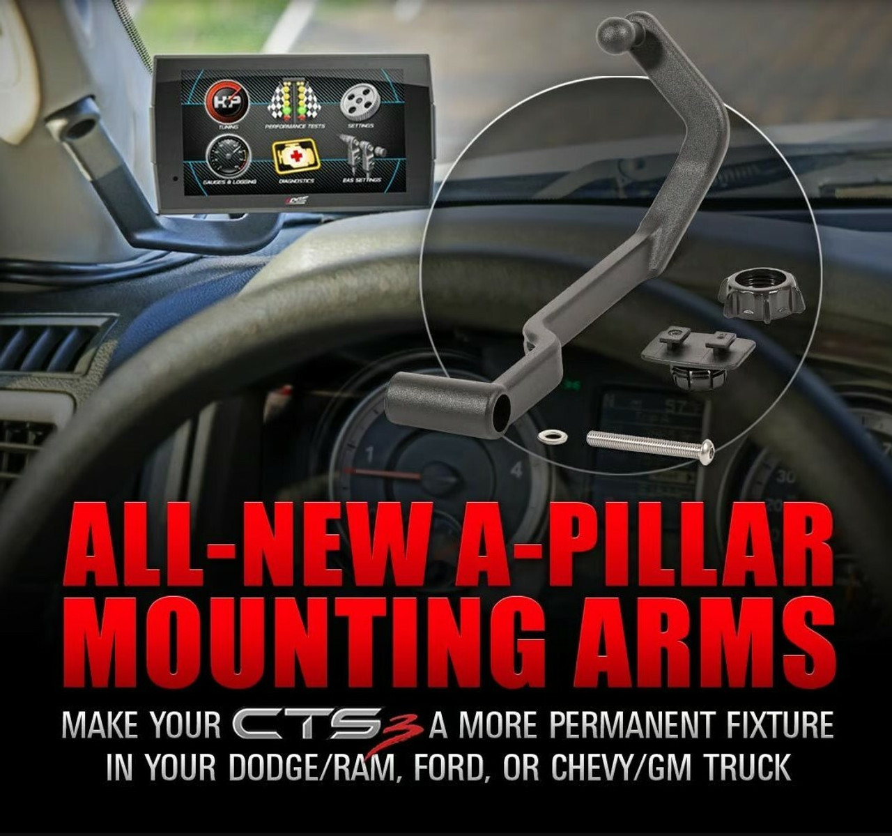 Edge Products A Pillar Mount for 2006-2009 Dodge Ram 1500 2500 3500 38600