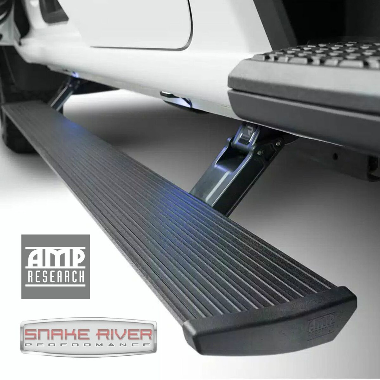 AMP Research 76127-01A-B PowerStep Electric Running Boards Plug N Play System for 2015-2020 Tahoe, Suburban, Yukon, Yukon XL, Escalade (Including ESV)
