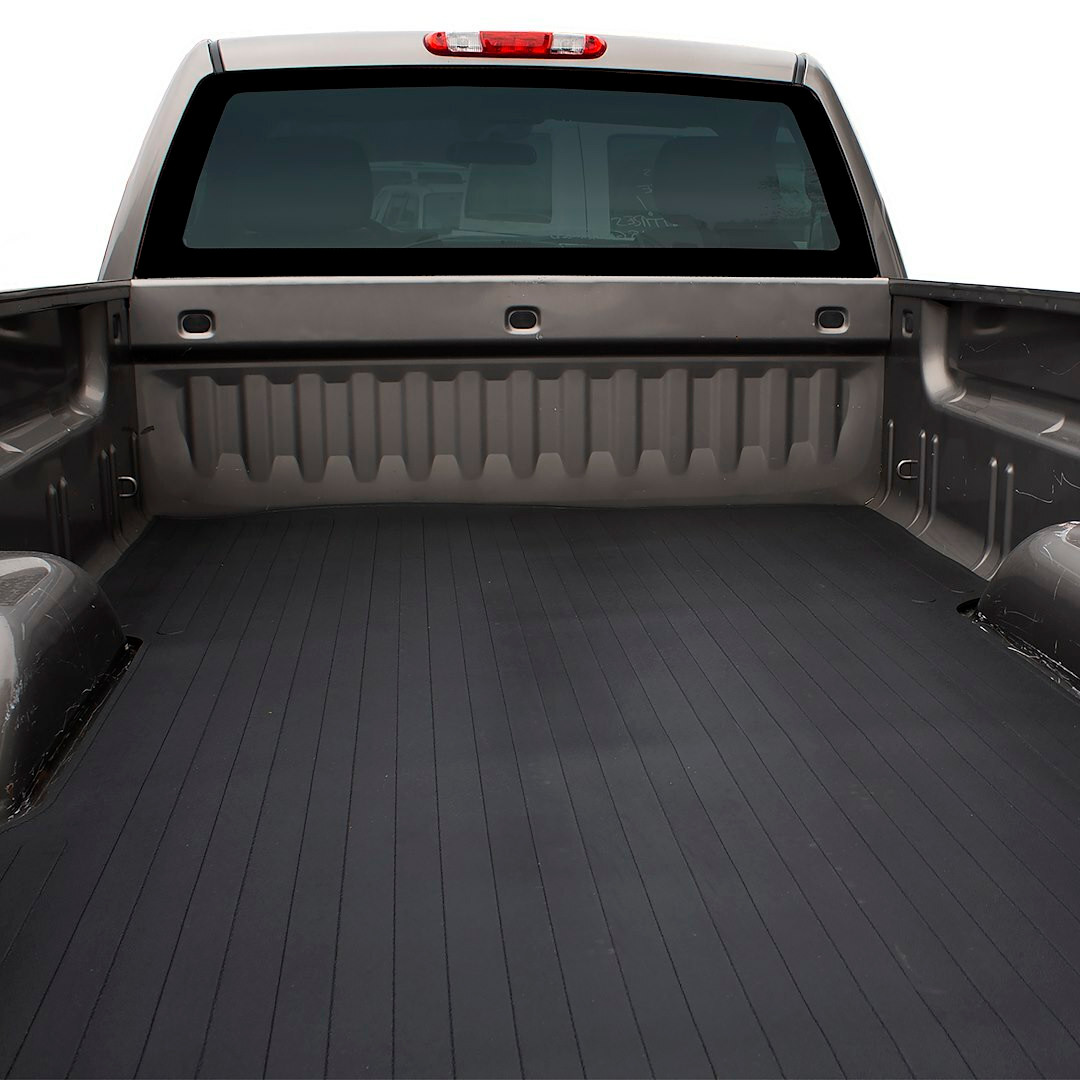 TrailFX Black Flush Drop In Rubber Bed Mat For 15-23 Ford F-150 6.6' Bed 631N