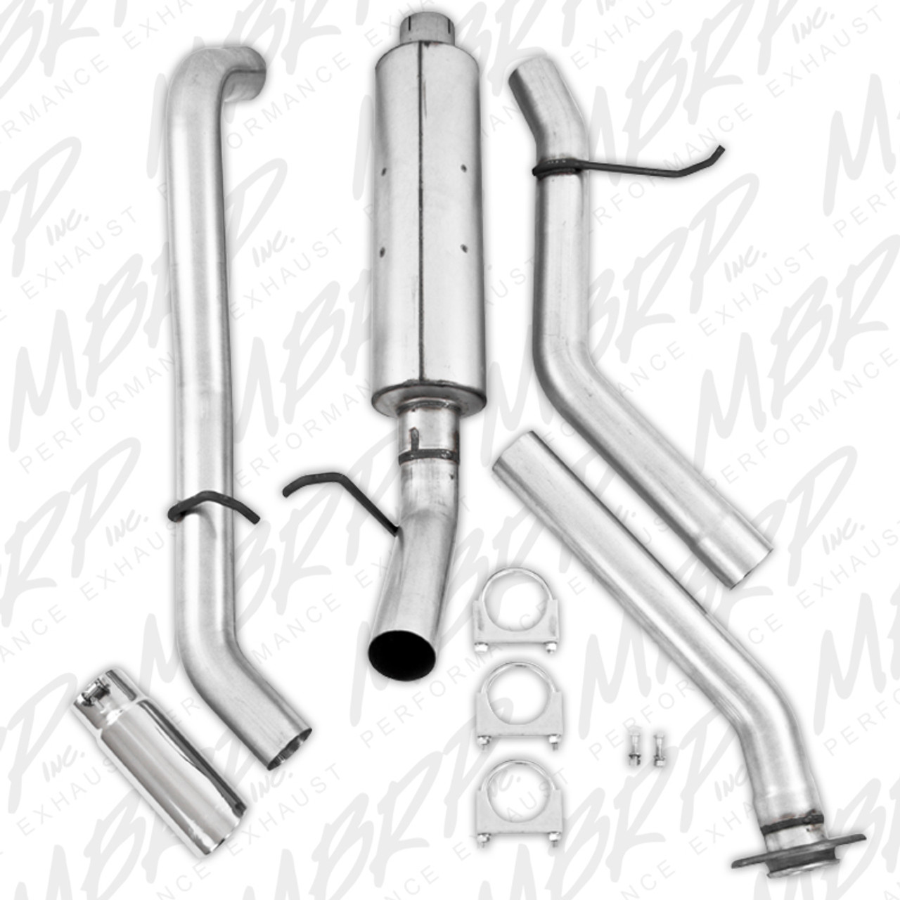 S5014AL - MBRP EXHAUST 03-07 CHEVY SILVERADO GMC SIERRA 1500 CLASSIC 4.8L 5.3L ALUMINIZED