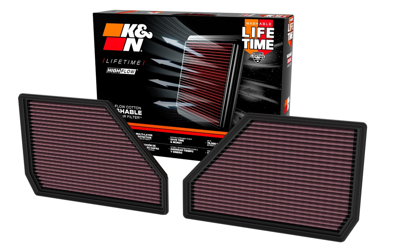 K&N 33-5144 Air Filter Set for 20-26 BMW X5 X6 X7 XM 4.4L TT & 22-25 ALPINA XB7