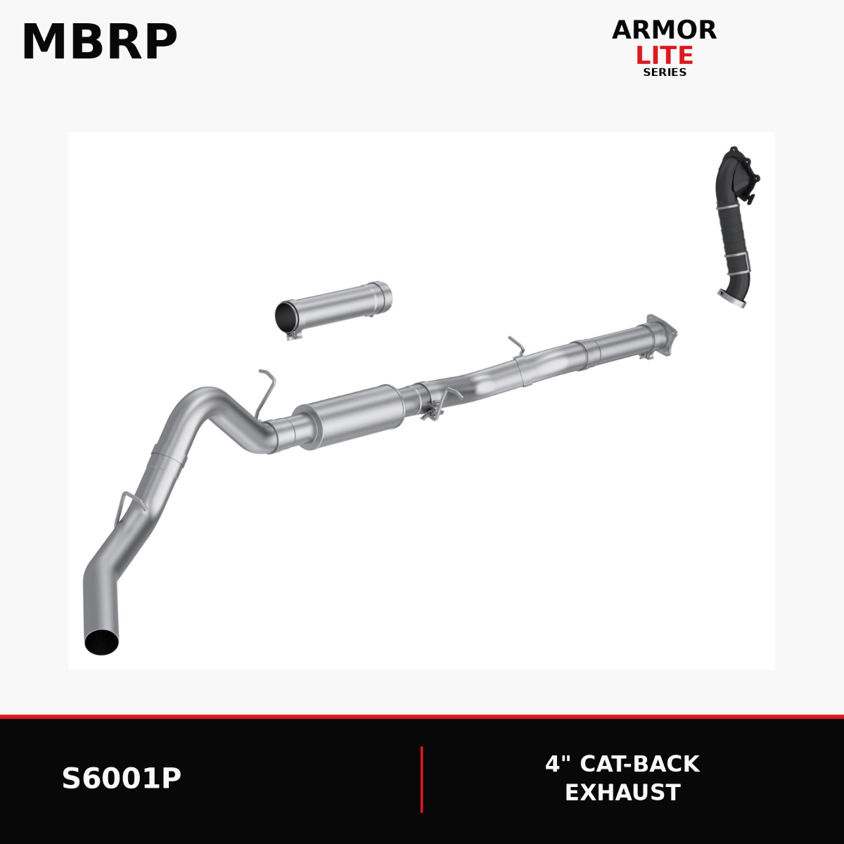 MBRP S6001P Exhaust for 01-04 Chevy GMC Duramax Diesel 6.6L LB7 2500HD 3500HD