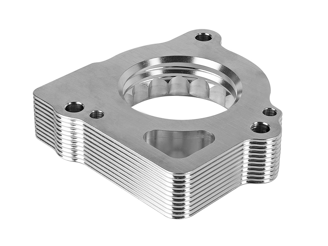 AFE Power Silver Throttle Body Spacer For 02-07 Dodge Ram 1500 4.7L V8 46-32004