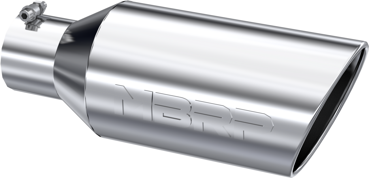 T5126 - MBRP DIESEL EXHAUST TIP 4" INLET ROLLED END 7" OUTLET 18" LENGTH