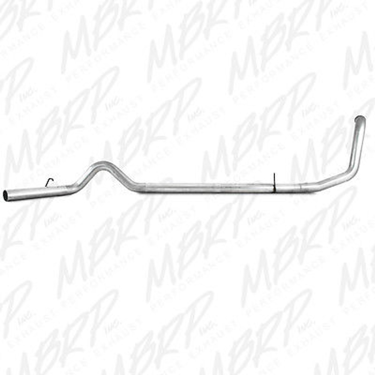 S6200PLM T5051BLK - MBRP 4" EXHAUST 99-03 FORD POWERSTROKE DIESEL 7.3L STRAIGHT PIPE w BLACK TIP