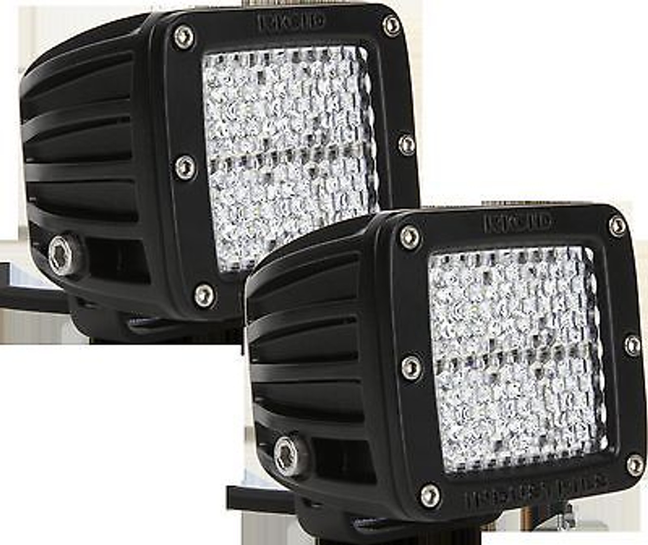 20251 - RIGID INDUSTRIES DUALLY D-SERIES HYBRID DIFFUSED WHITE LED LIGHT SET OF TWO