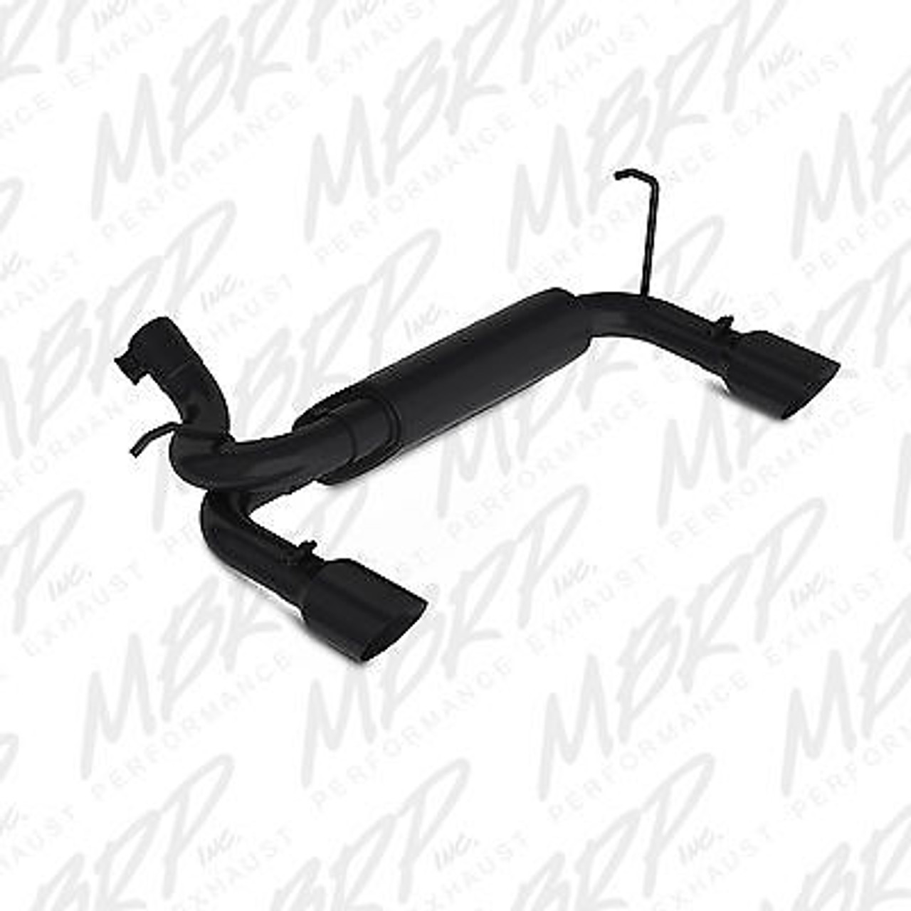 S5528BLK - MBRP AXLE BACK EXHAUST 07-17 JEEP JK WRANGLER RUBICON 3.6L 3.8L STAINLESS BLACK