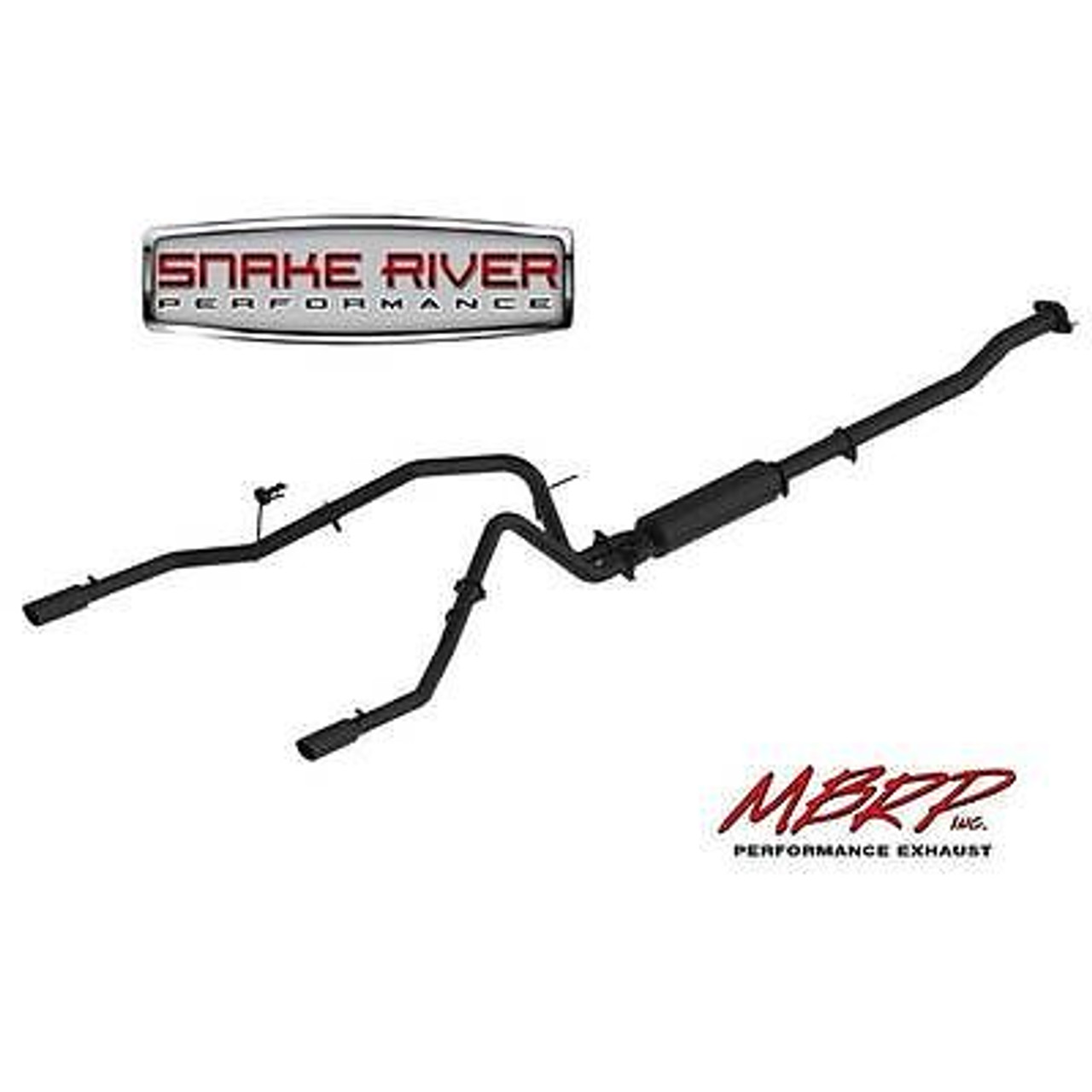 S5240BLK - MBRP 2.5" EXHAUST 2011-2014 FORD F150 3.5L V6 ECOBOOST DUAL ALUMINIZED BLACK