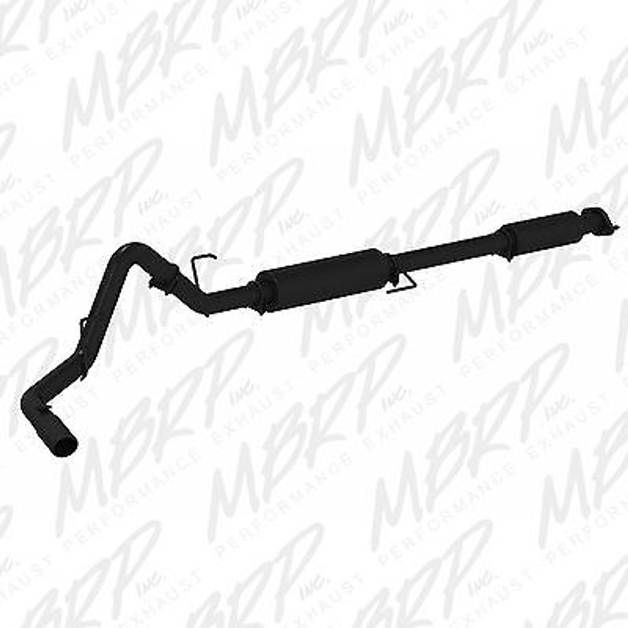 S5256BLK - MBRP 3" CAT BACK BLACK EXHAUST FOR 2015 FORD F150 5.0L