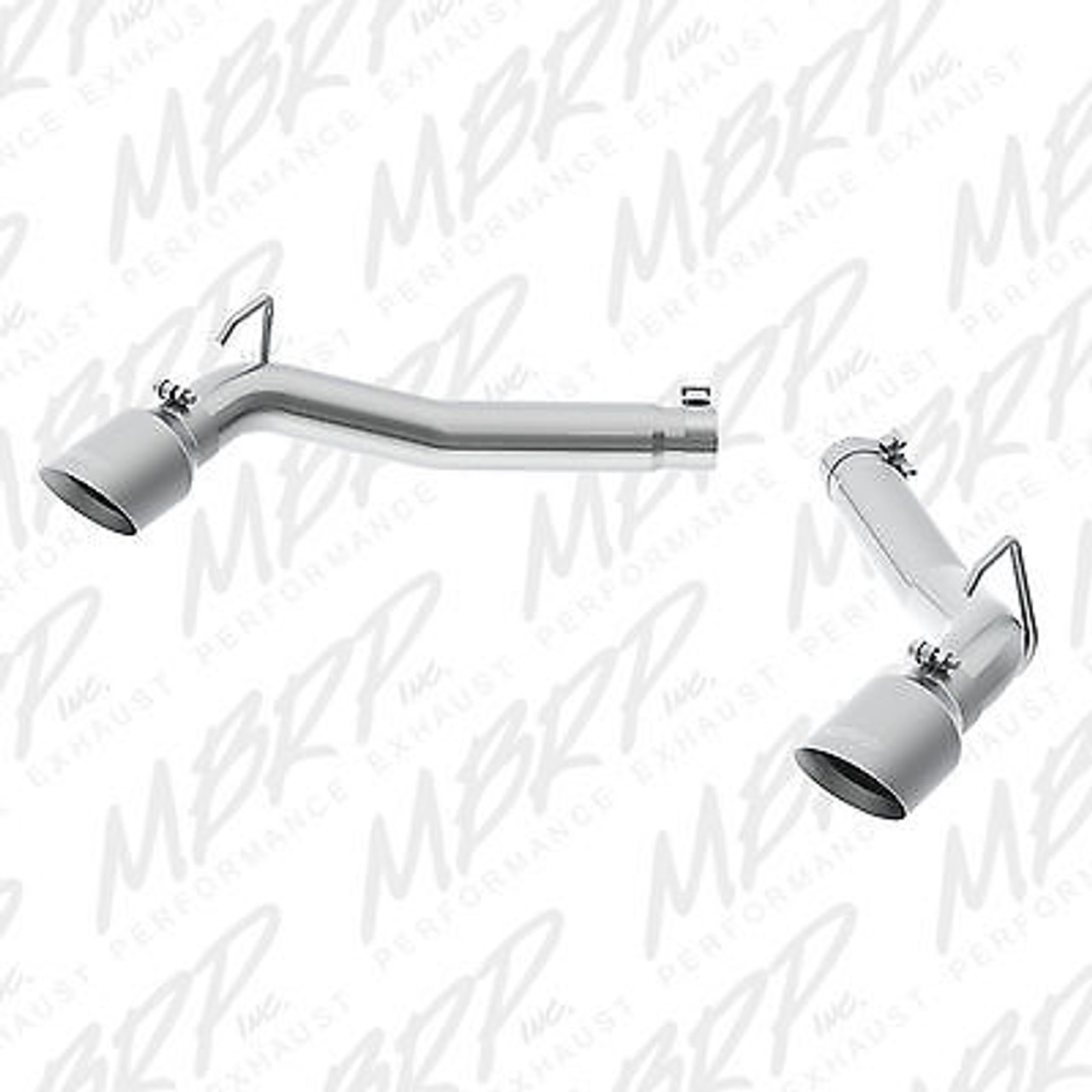 S7019304 - MBRP 3" AXLE BACK SS DUAL MUFFLER DELETE EXHAUST FOR 10-15 CHEVY CAMARO 6.8L V8