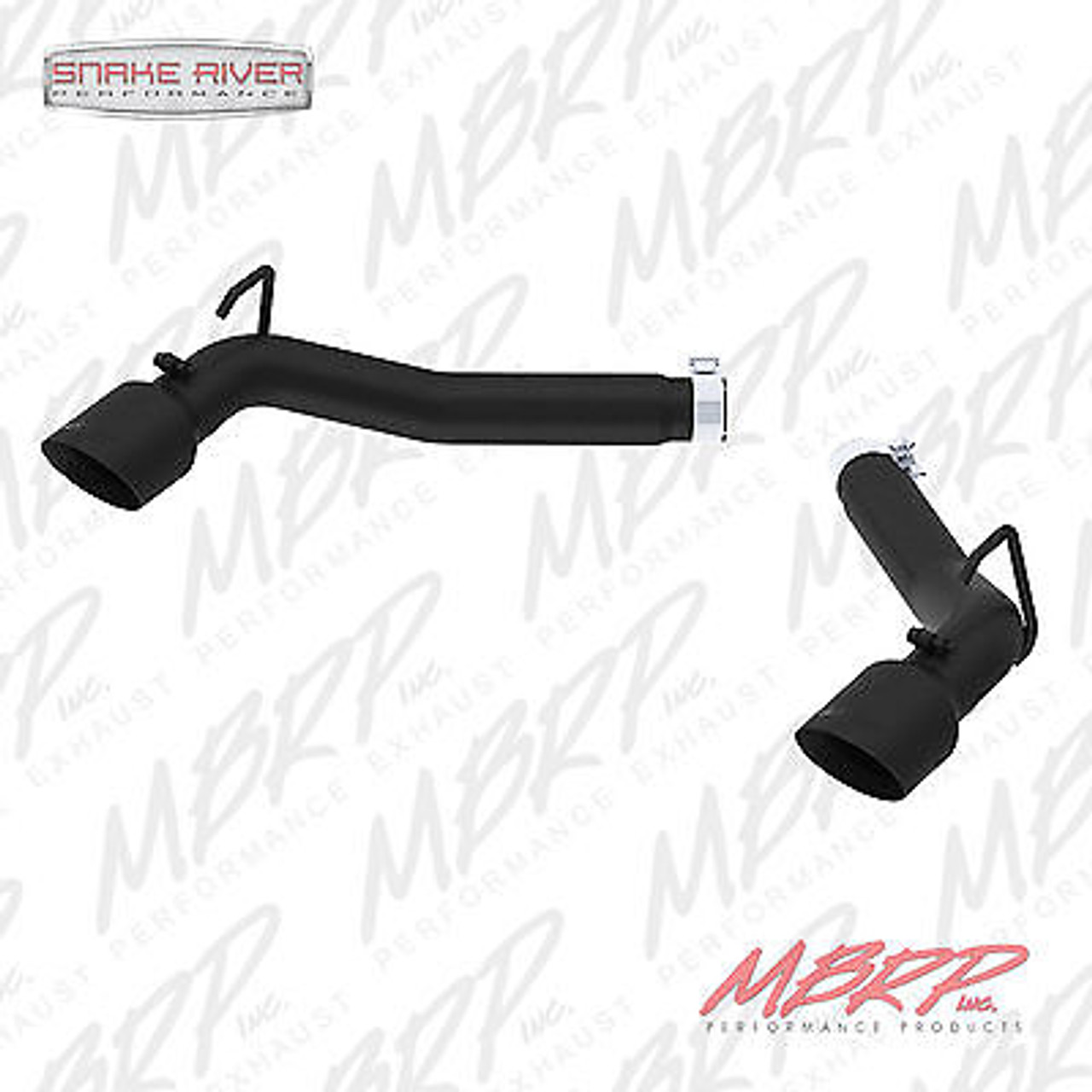 S7021BLK - MBRP 3" AXLE BACK BLACK DUAL MUFFLER DELETE EXHAUST FOR 10-15 CHEVY CAMARO 3.6L
