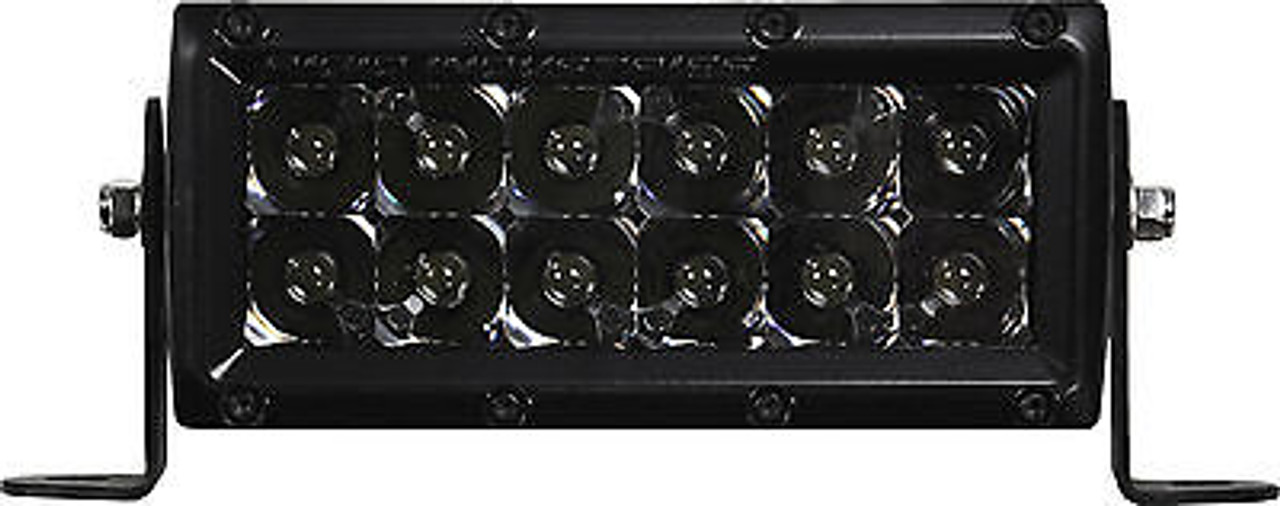 Rigid Industries 106213BLK -  MIDNIGHT EDITION E-SERIES HYBRID SPOT 6" LED LIGHT BAR BLACKOUT 106213BLK