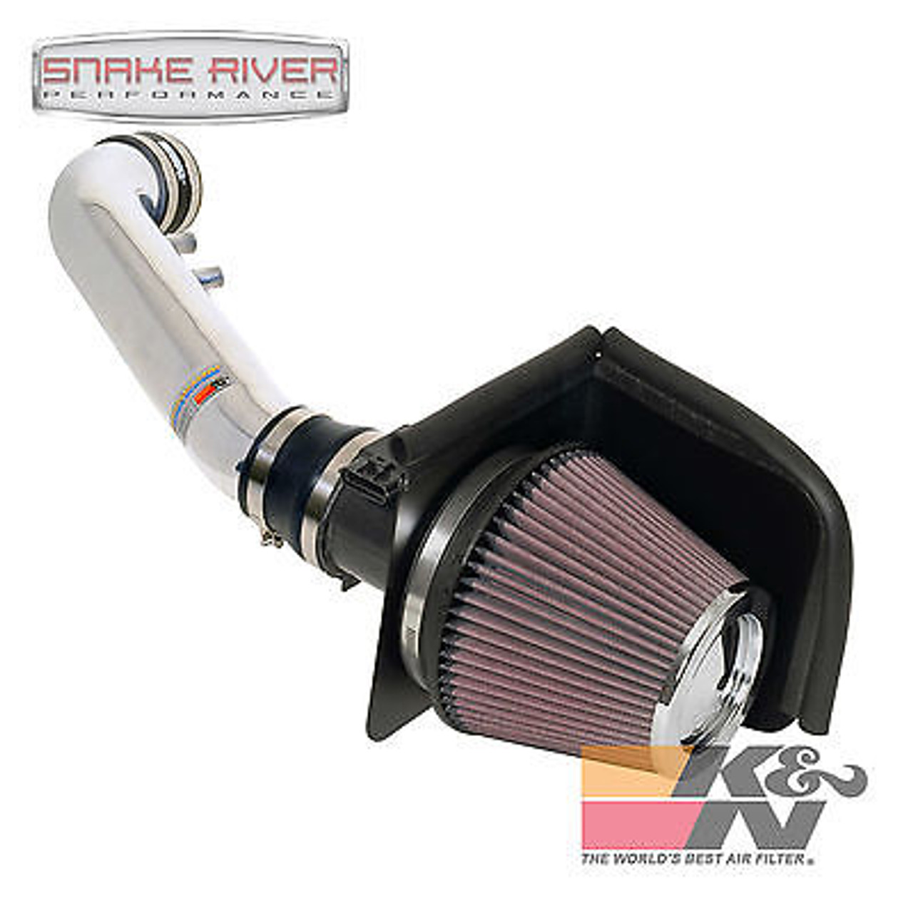 69-3521TP - K&N PERFORMANCE POLISHED COLD AIR INTAKE SYSTEM FOR 02-04 FORD MUSTANG GT 4.6L