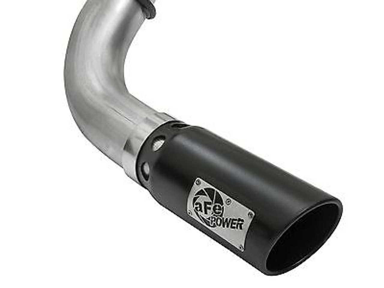 AFE 5" DPF BACK EXHAUST FOR 2016 NISSAN TITAN XD 5.0L DIESEL BLACK TIP STAINLESS - 49-46112-B