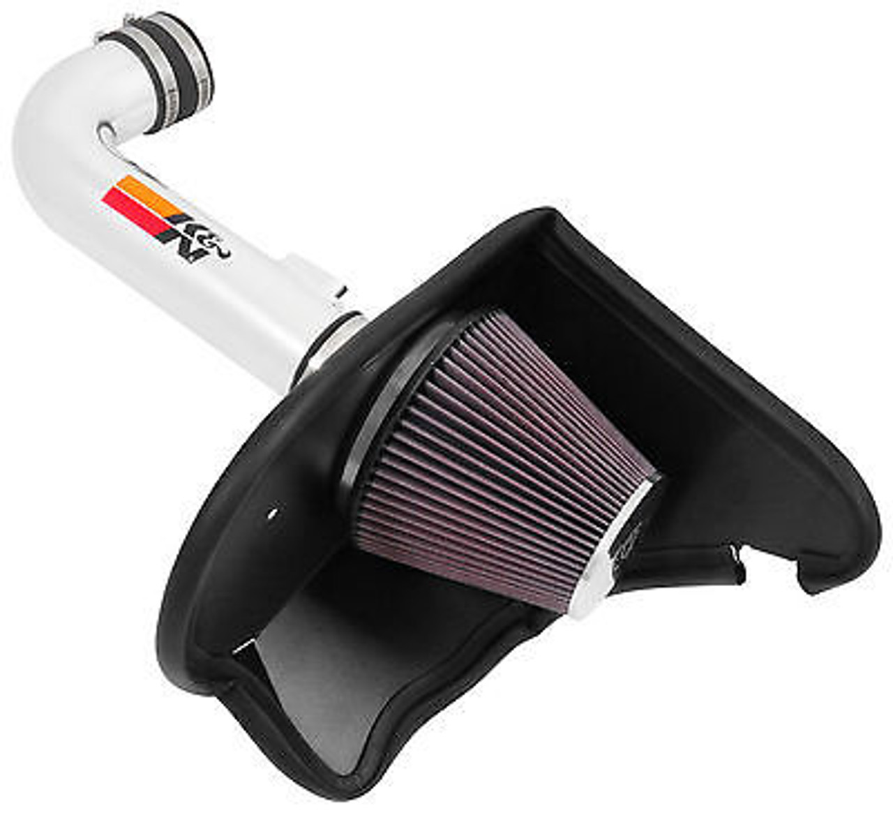 69-4535TP - K&N PERFORMANCE POLISHED AIR INTAKE SYSTEM FOR 16-17 CHEVY CAMARO 3.6L NO CARB