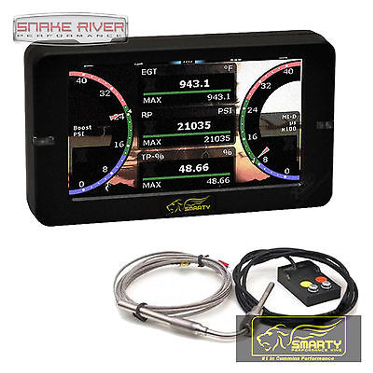 SMARTY TOUCH TUNER SG2 W PYRO EGT PROBE & COMMOD FOR 13-16 DODGE CUMMINS DIESEL - S2G & PYROKIT & COMMOD