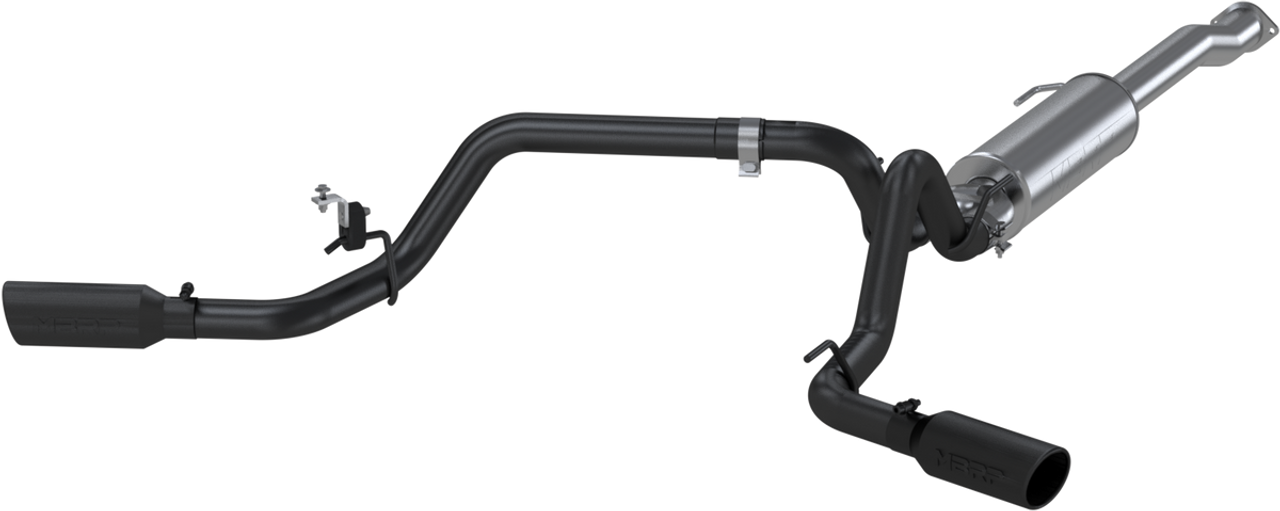 MBRP DUAL BLACK EXHAUST 2016-2022 TOYOTA TACOMA 3.5L CAT BACK SIDE EXIT S5340BLK