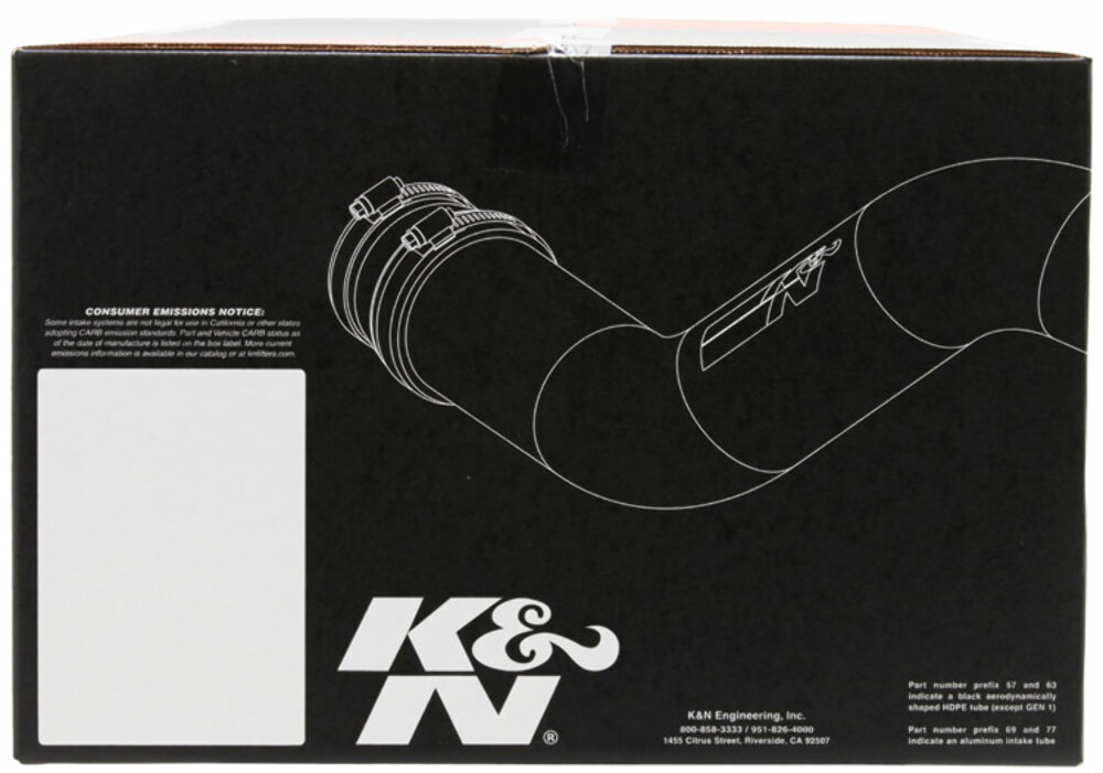 K&N COLD AIR INTAKE FOR 14-18 CHEVY SILVERADO GMC SIERRA 1500 4.3L POLISHED TUBE