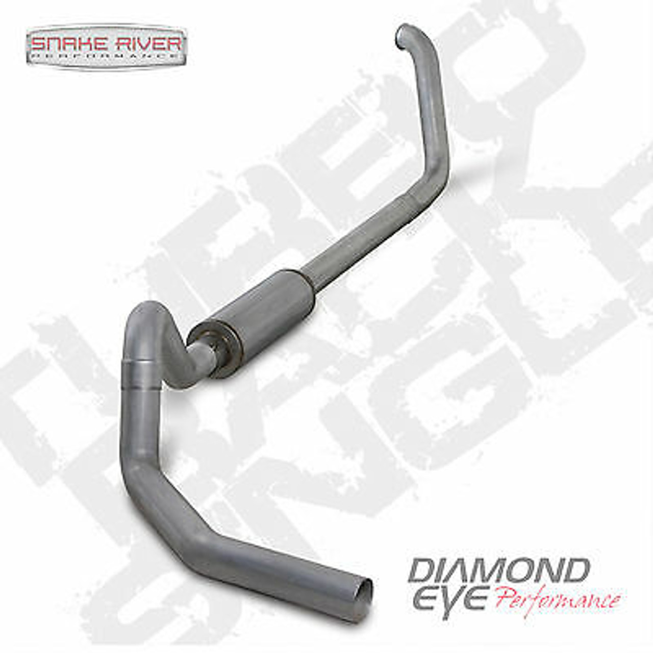 DIAMOND EYE 4" TURBO BACK EXAHUST 01-03 FORD EXCURSION 7.3L DIESEL ALUMINIZED