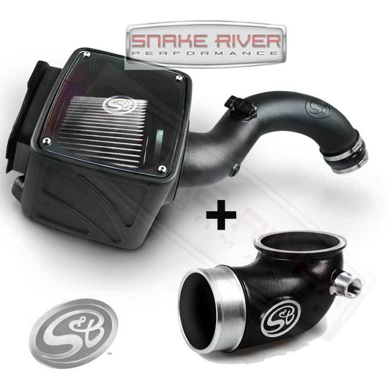 S&B FILTERS TURBO INLET TUBE & DRY AIR INTAKE 04.5-05 CHEVY DURAMAX DIESEL LLY - 76-1006B 75-5102D