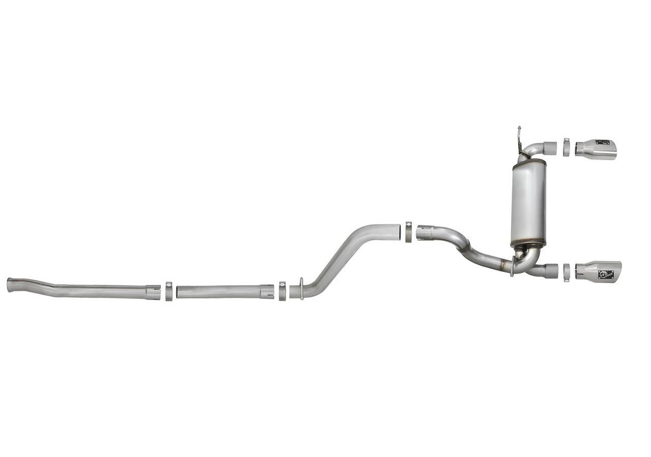 AFE 2.5" CAT BACK EXHAUST FOR 2018-2020 JEEP WRANGLER JL 3.6L 49-48076-P