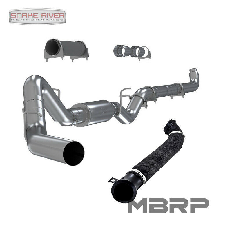 MBRP 4" EXHAUST 01-04 CHEVY GMC DURAMAX DIESEL 6.6L LB7 NO MUFFLER WITH DOWNPIPE