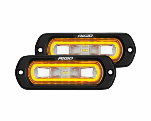 Rigid Industries 53223 SR-L Series Off-Road Spreader Pod Amber Halo Pair