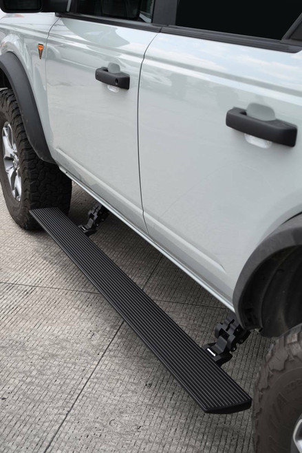 Go Rhino 20412974PC E1 Electric Running Board For 21-24 Ford Bronco Textured 4DR Go Rhino 20412974PC E1 Electric Running Board For 21-24 Ford Bronco Textured 4DR
