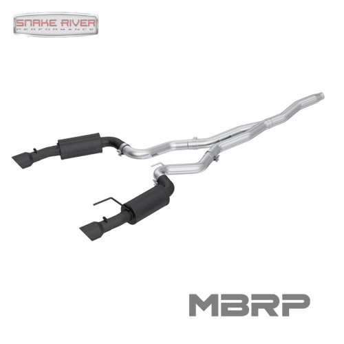 MBRP 3" Dual Black Exhaust For 15-23 Ford Mustang 2.3L EcoBoost No Convertible