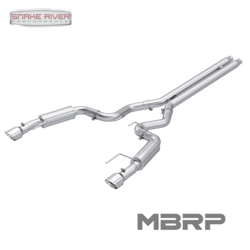 MBRP S7253AL 3" Dual Split Rear Aluminized Exhaust For 2024 Mustang GT S650 5.0L