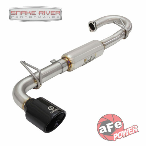 AFE 2.25" In 2.5" Out Axle-Back Exhaust W Black 4.75" Tip For 11-16 Scion tC 2.5