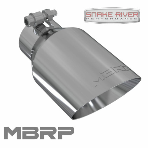 MBRP 2.5" Inlet 4" Out 7.75" Length Stainless Steel Universal Polished Tip T5123