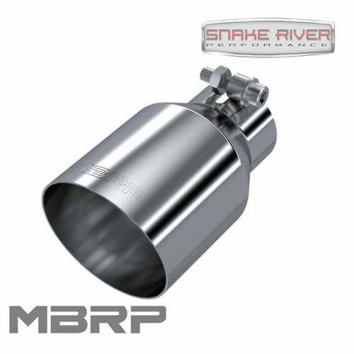 MBRP 2.5" Inlet 4" Outlet 6.5" Length Stainless Steel Polished Exhaust Tip T5176