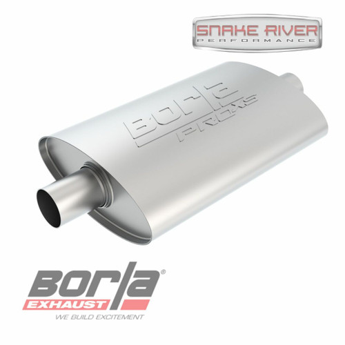 Borla ProXS 2.25" Center In/Out 4" x 9.5" Oval x 14" Long 19" Long Muffler 40363