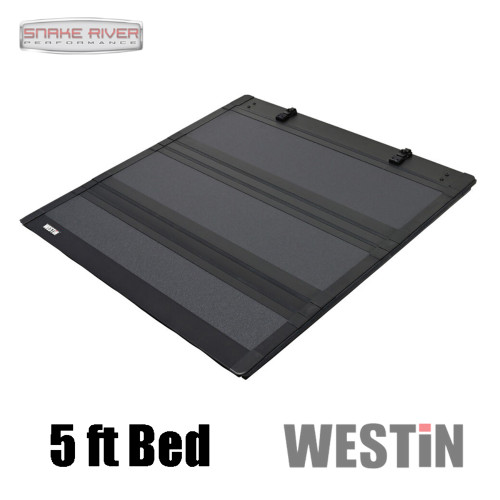 Westin 19-41065 Hard Tri Fold Tonneau Cover for 2016-2023 Toyota Tacoma 5' Bed